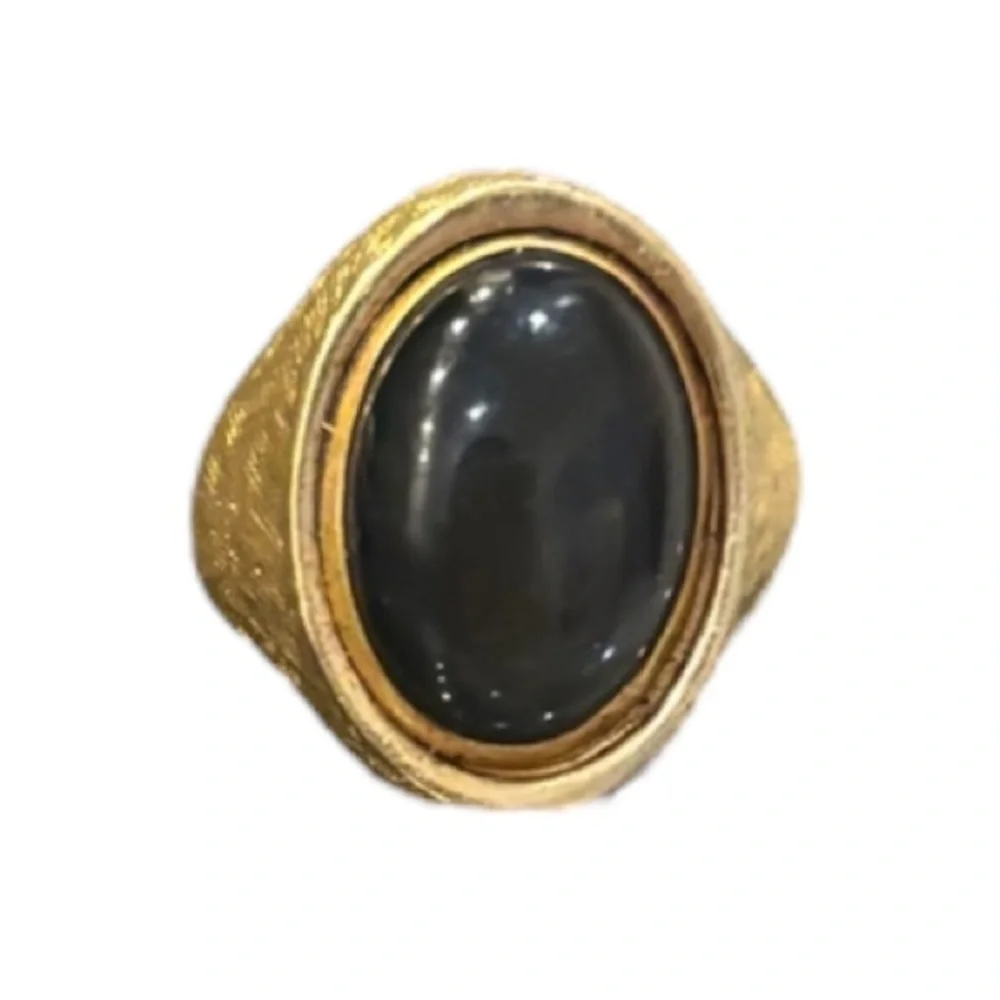 Vintage Mood Ring Gold 70s 80s Vintage Jewelry Whimsigoth Boho Statement Ring